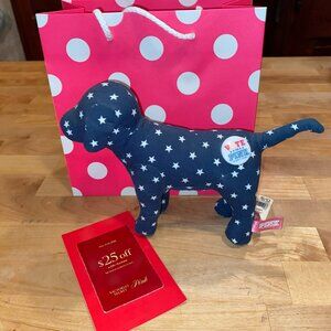 VS PINK Navy Blue w/Stars VOTE Mini Dog, 2008, w/ paper store tags
